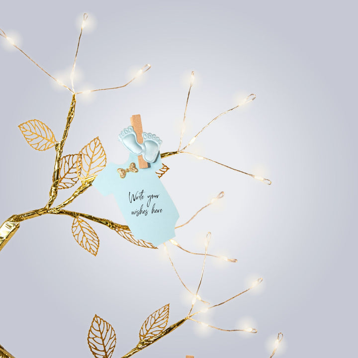 Baby Shower Wishing Tree- Blue - THE ORIGINAL WISHING TREE