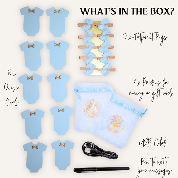 Baby Shower Wishing Tree- Blue - THE ORIGINAL WISHING TREE