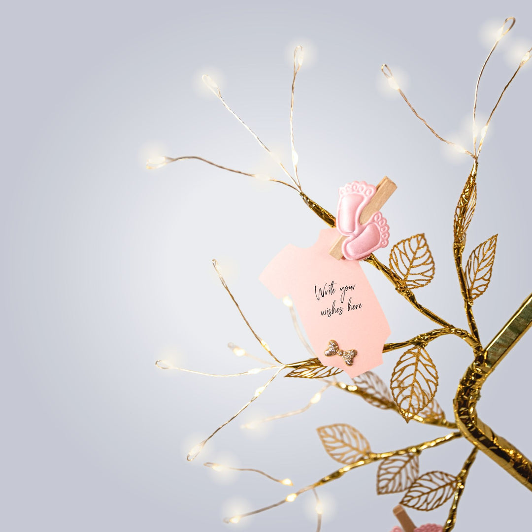 Baby Shower Wishing Tree- Pink - THE ORIGINAL WISHING TREE
