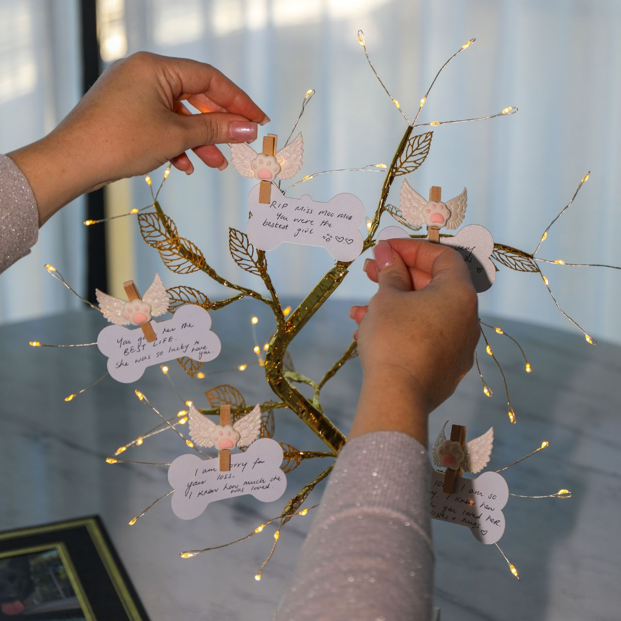 Rainbow Bridge Wishing Tree - Pet Loss Sympathy & Glowing Lights | The Original Wishing Tree