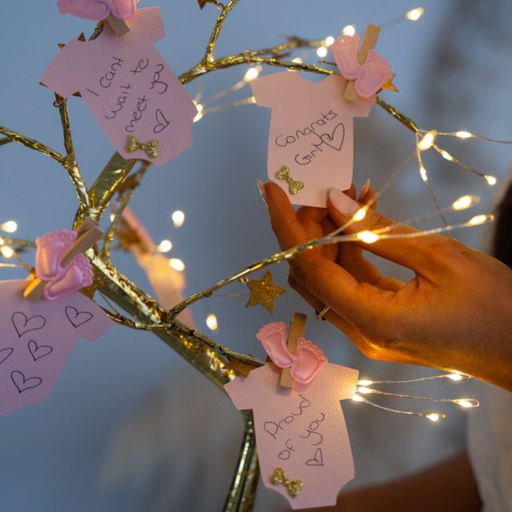 Baby Shower Wishing Tree- Pink - THE ORIGINAL WISHING TREE