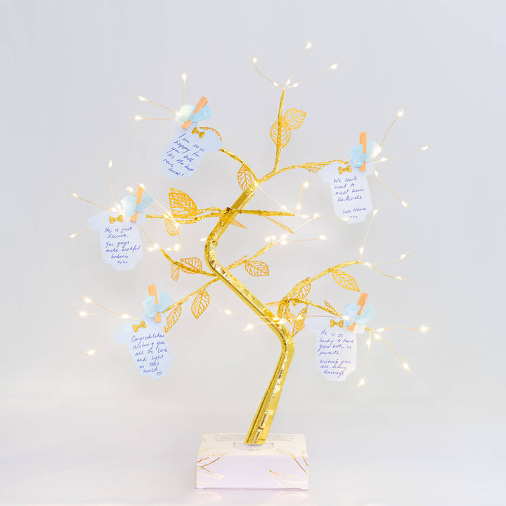 Baby Shower Wishing Tree- Blue - THE ORIGINAL WISHING TREE