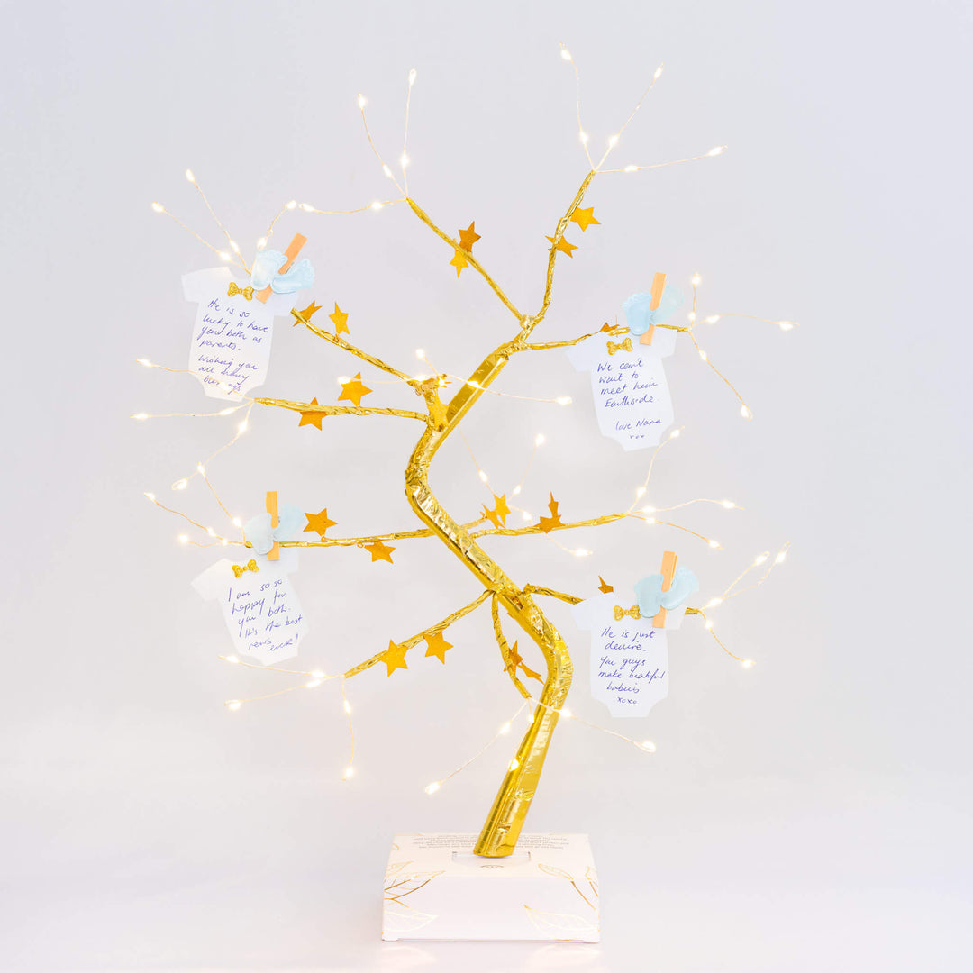 Baby Shower Wishing Tree- Blue - THE ORIGINAL WISHING TREE