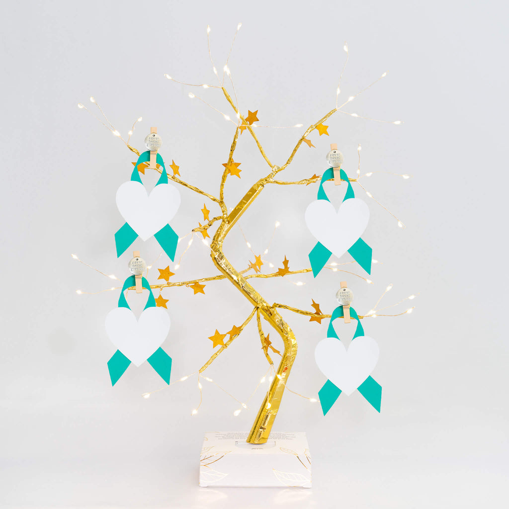 Ovarian Cancer Gift - THE ORIGINAL WISHING TREE