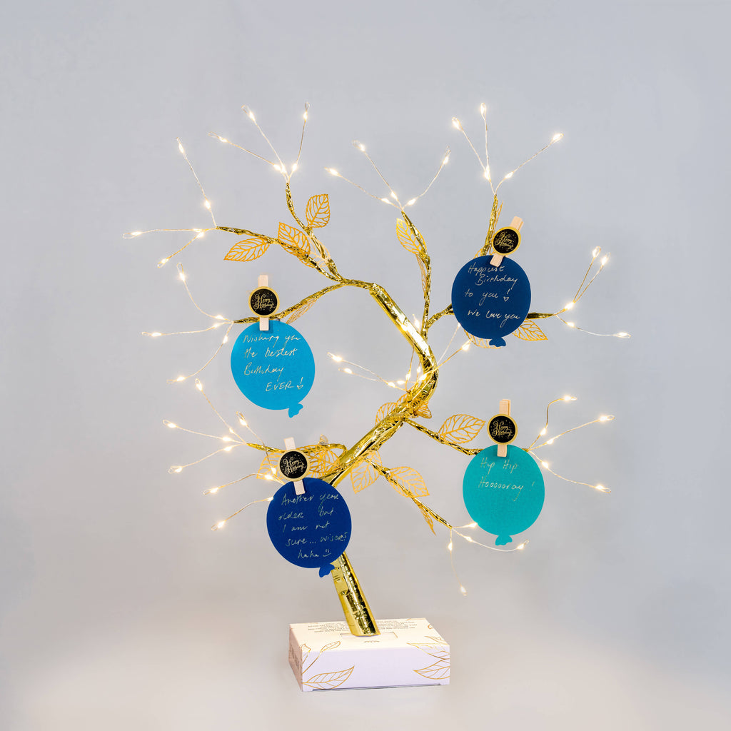 Birthday Wishing Tree- Blue Balloons - THE ORIGINAL WISHING TREE