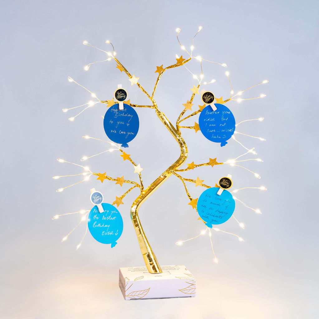Birthday Wishing Tree- Blue Balloons - THE ORIGINAL WISHING TREE