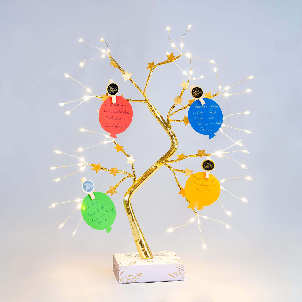 Unique Fun Birthday Gift idea Balloon Cards- Wishing Tree