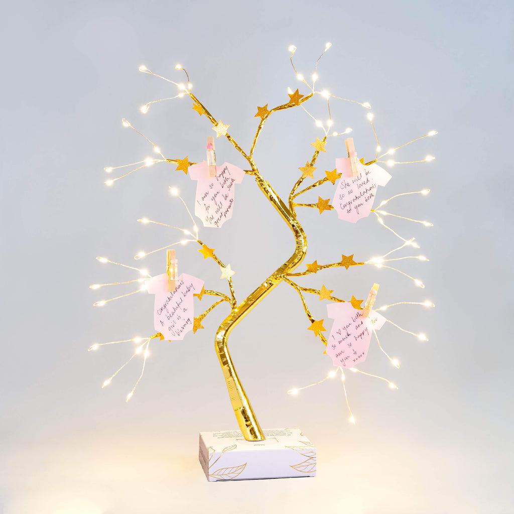 Thoughtful Beautiful Girl Baby Pink Shower- Gift Idea- Wishing Tree
