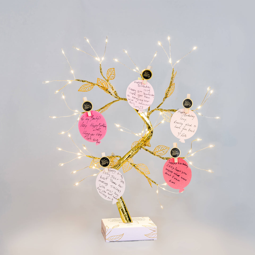 Birthday Wishing Tree- Pink  Balloons - THE ORIGINAL WISHING TREE