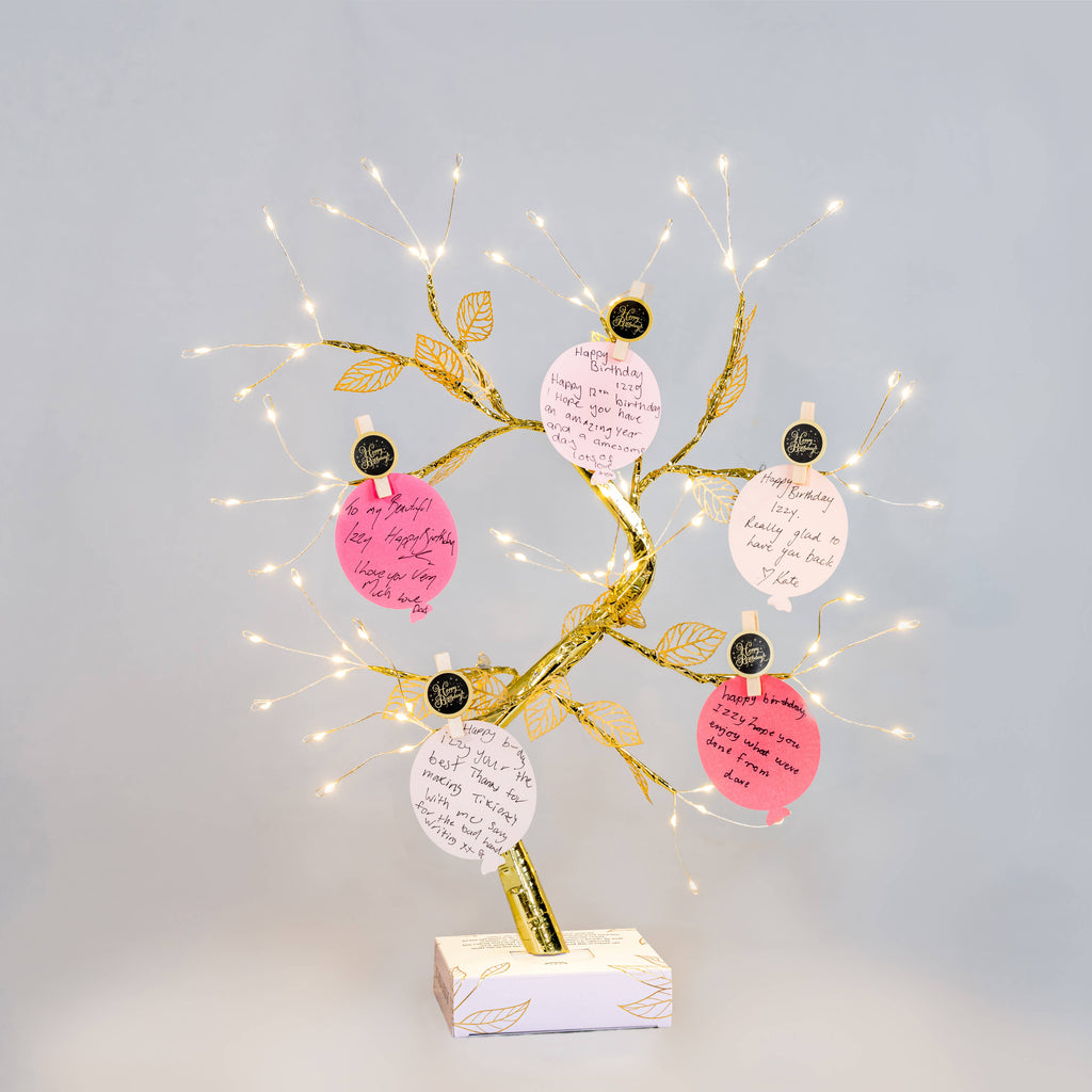 Birthday Wishing Tree- Pink  Balloons - THE ORIGINAL WISHING TREE