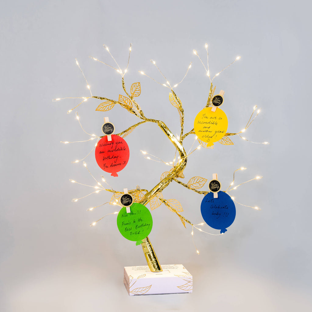 Unique Fun Birthday Gift idea Balloon Cards- Wishing Tree